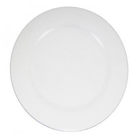 Ceramic White Round Platter for Rent