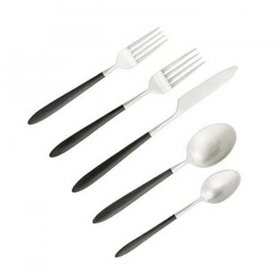 Velo Brushed Stainless Flatware for Rent