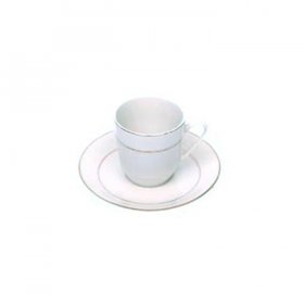 Ivory China with Gold Rim (Demi Cup & Saucer) for Rent