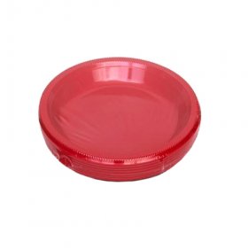 Red Plastic Plates for Rent