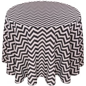 Colored Prints Chevron Tablecloth for Rent