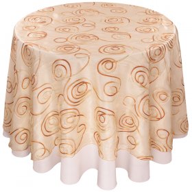 Sheer Swirl Overlay Tablecloth for Rent