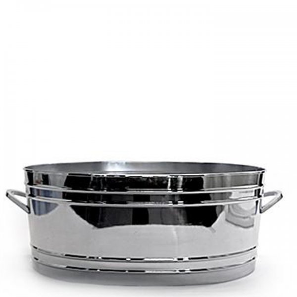 Silver Mod Oval Tub (22") for Rent
