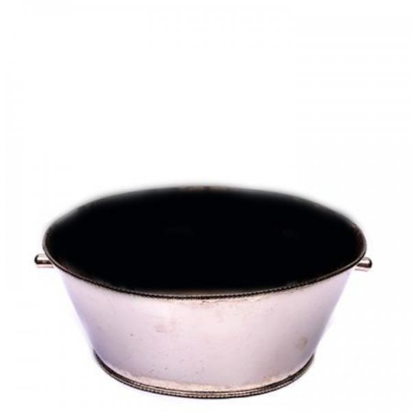 Silver Oval Tub (18") for Rent