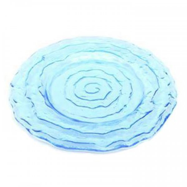 Azure Swirl Glass Charger for Rent