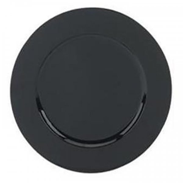 Black Acrylic Charger for Rent