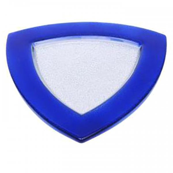 Blue Triangle Glass Charger for Rent