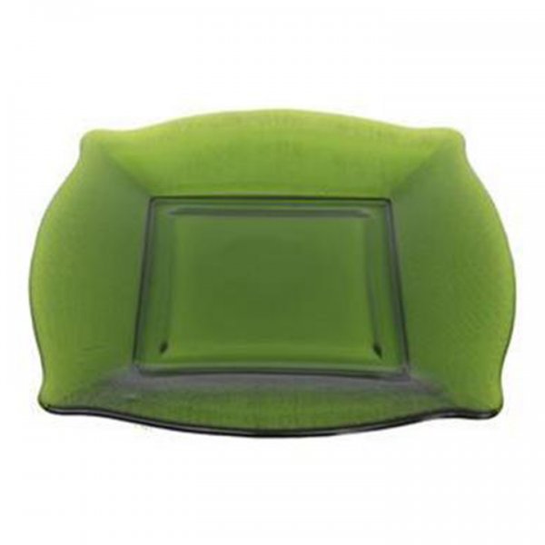 Green Square Glass Charger for Rent