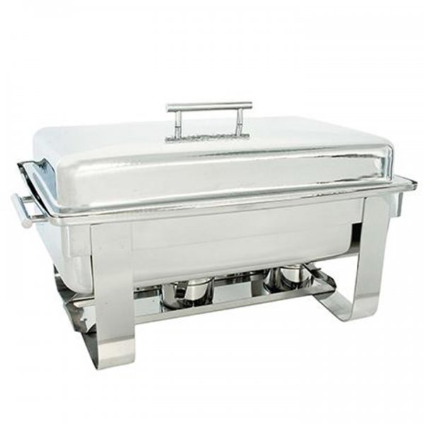 8 qt Rectangle Hammered Chafer for Rent