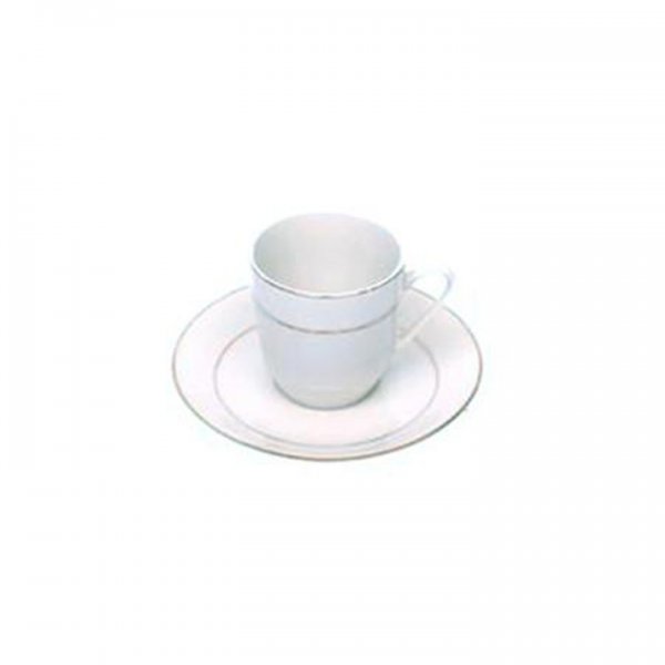 Ivory China with Gold Rim (Demi Cup & Saucer) for Rent