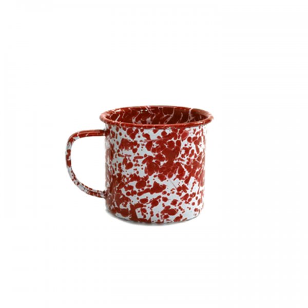 Red Speckled Tin Mug for Rent