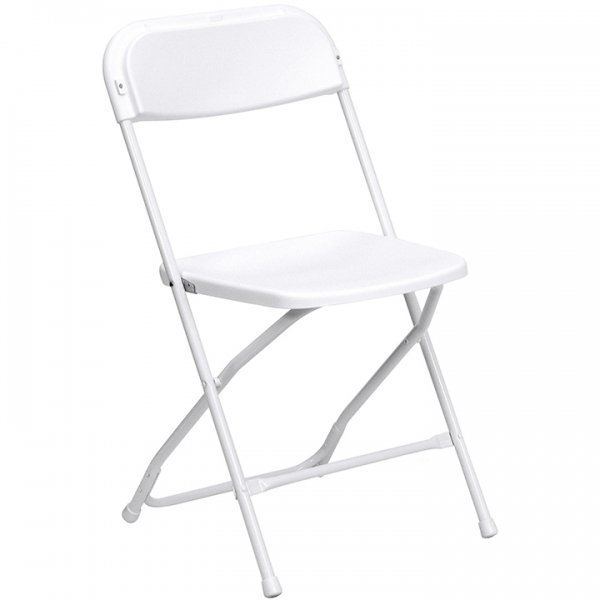 White Plastic Folding Chair for Rent