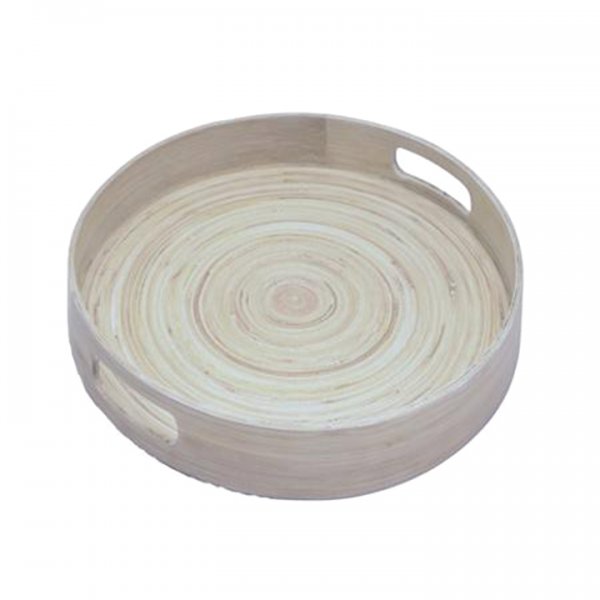 Bamboo Galley Tray 15.5" Round for Rent