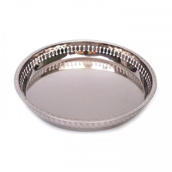 Chrome Galley Tray - 15" Round for Rent
