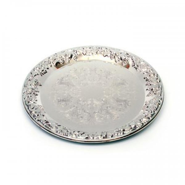Silver Grape Tray 15" Round for Rent