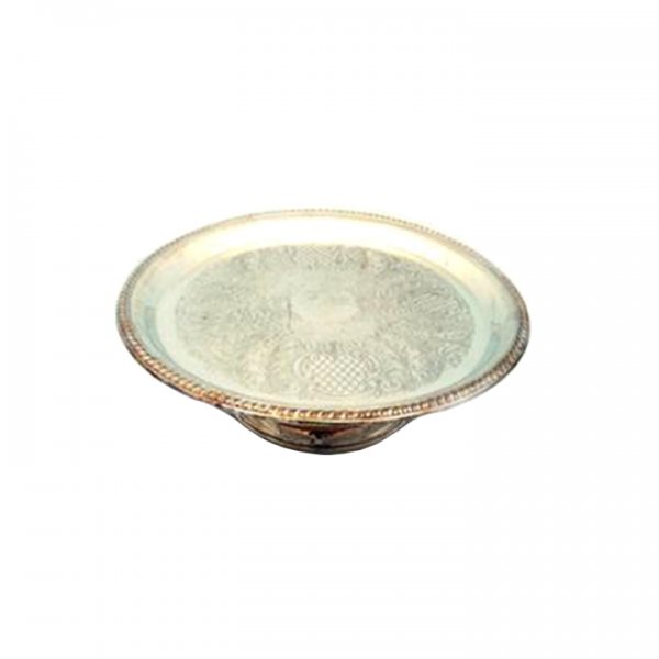 Silver Round Cake Stand for Rent