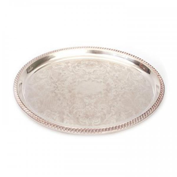 Silver Tray 20" x 16" Oval for Rent