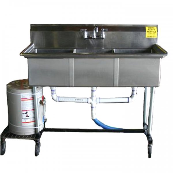 Triple Stainless Steel Sink w/ Hot Water Heater for Rent