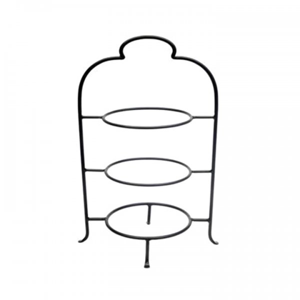 Wrought Iron 3 Tier Plate Stand - 12" Plates for Rent