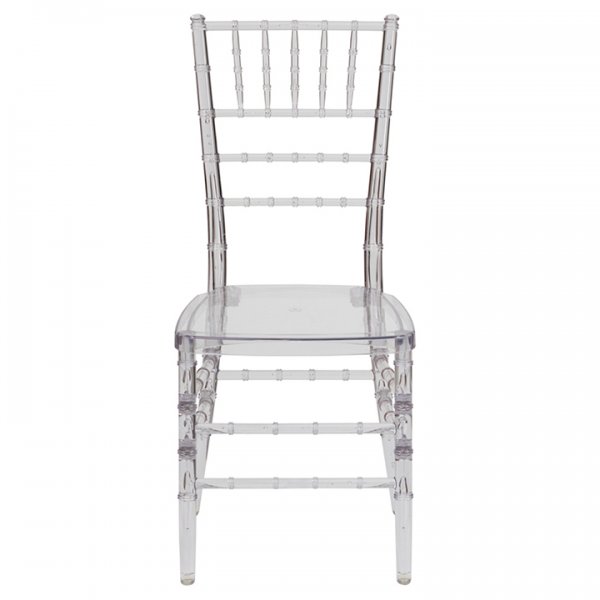 Ghost Chiavari chair front view